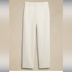 Banana Republic Seahaven Straight Italian Cotton Linen Pant NWT Size 2